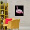 Stupell Industries Contrasting Flamingo on Black Framed Giclee, design by James Corwin
